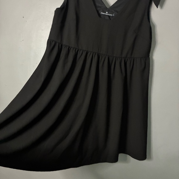 Tuckernuck Pomander Place Black Dress Bow Sleeveless V-Neck Babydoll Coquette XL - Picture 5 of 8